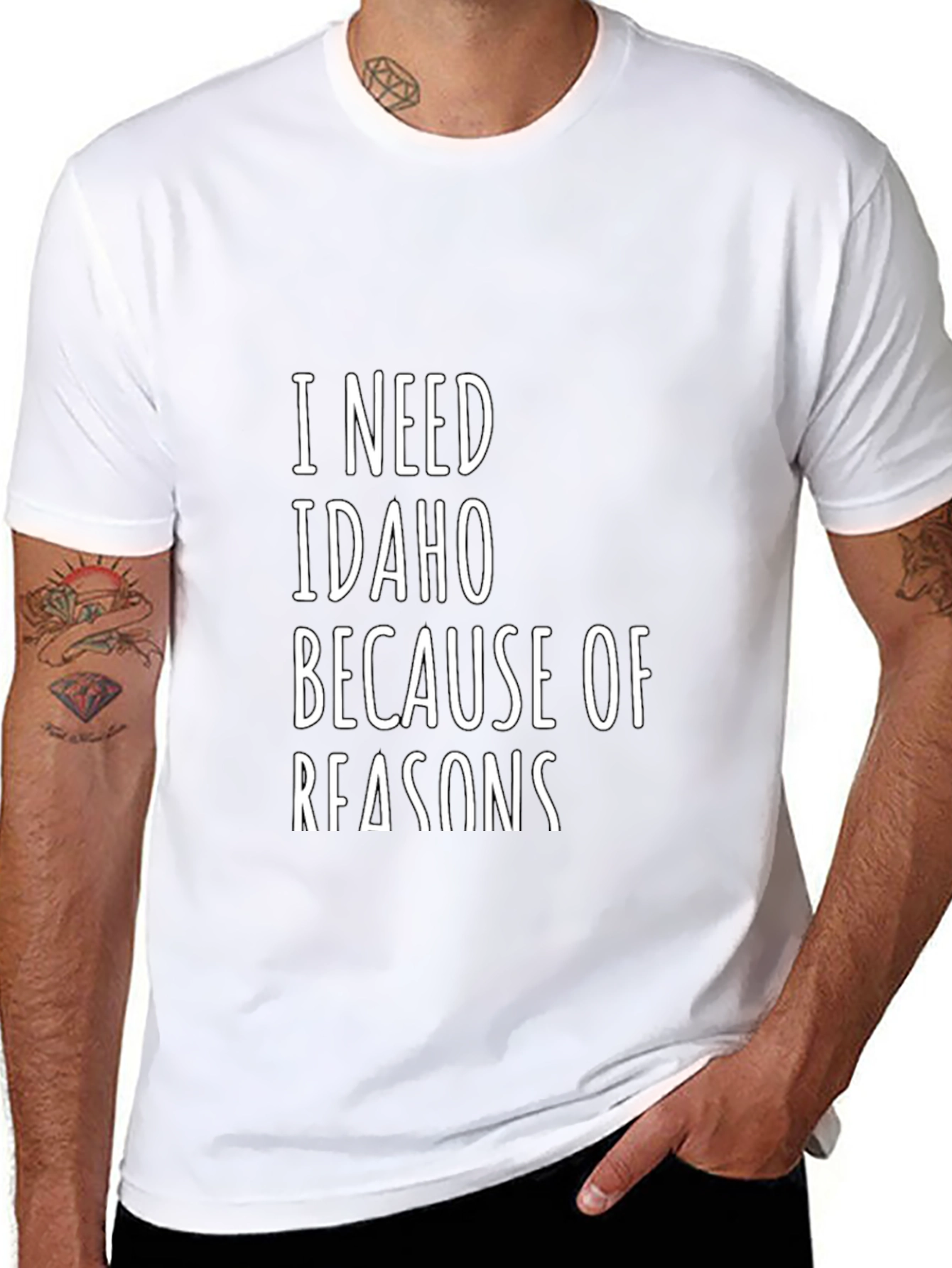 I Need Idaho Because of Reasons Graphic T-Shirt