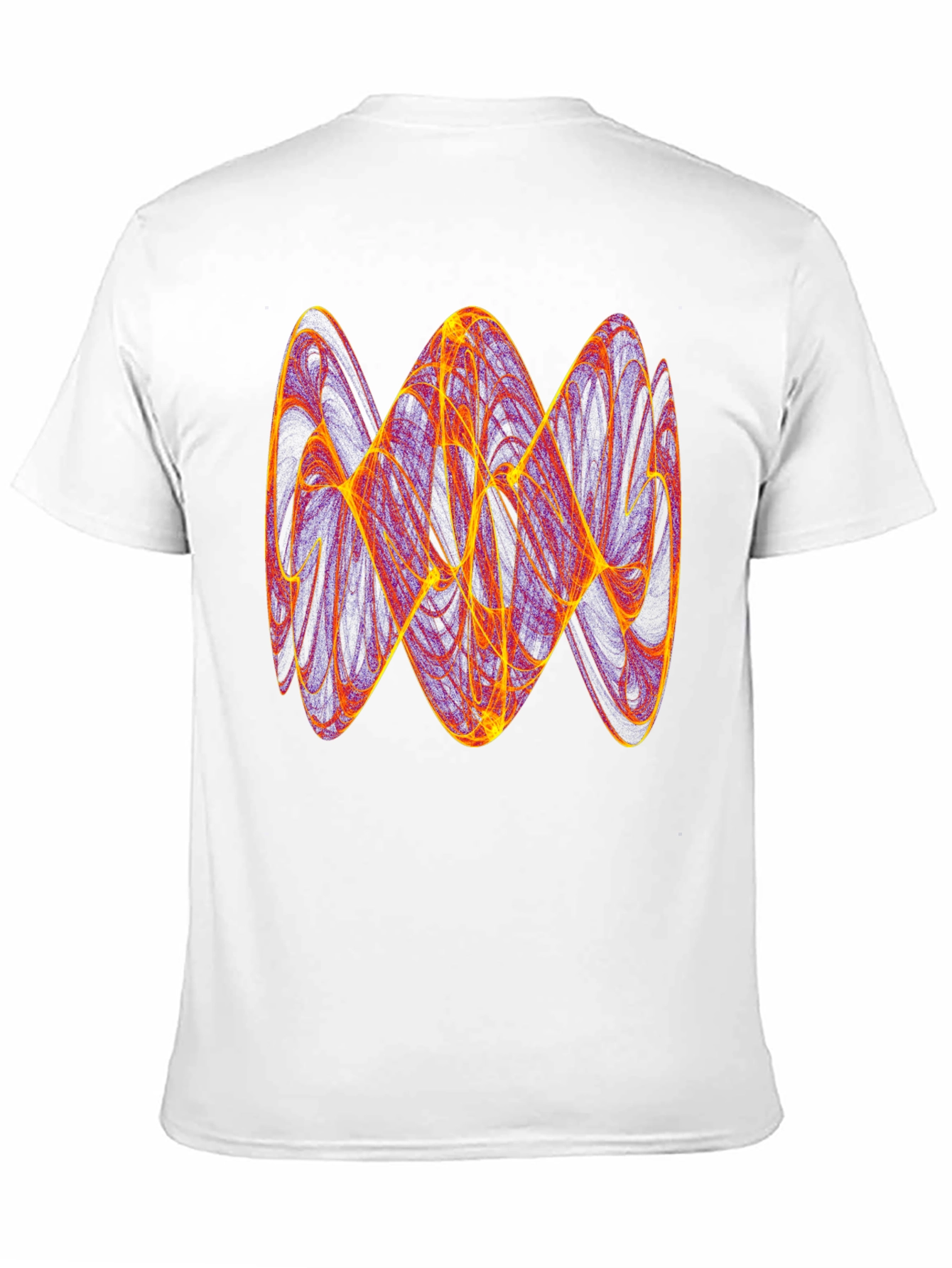 Abstract Fractal Graphic Tee - Trendy Mens T-Shirt