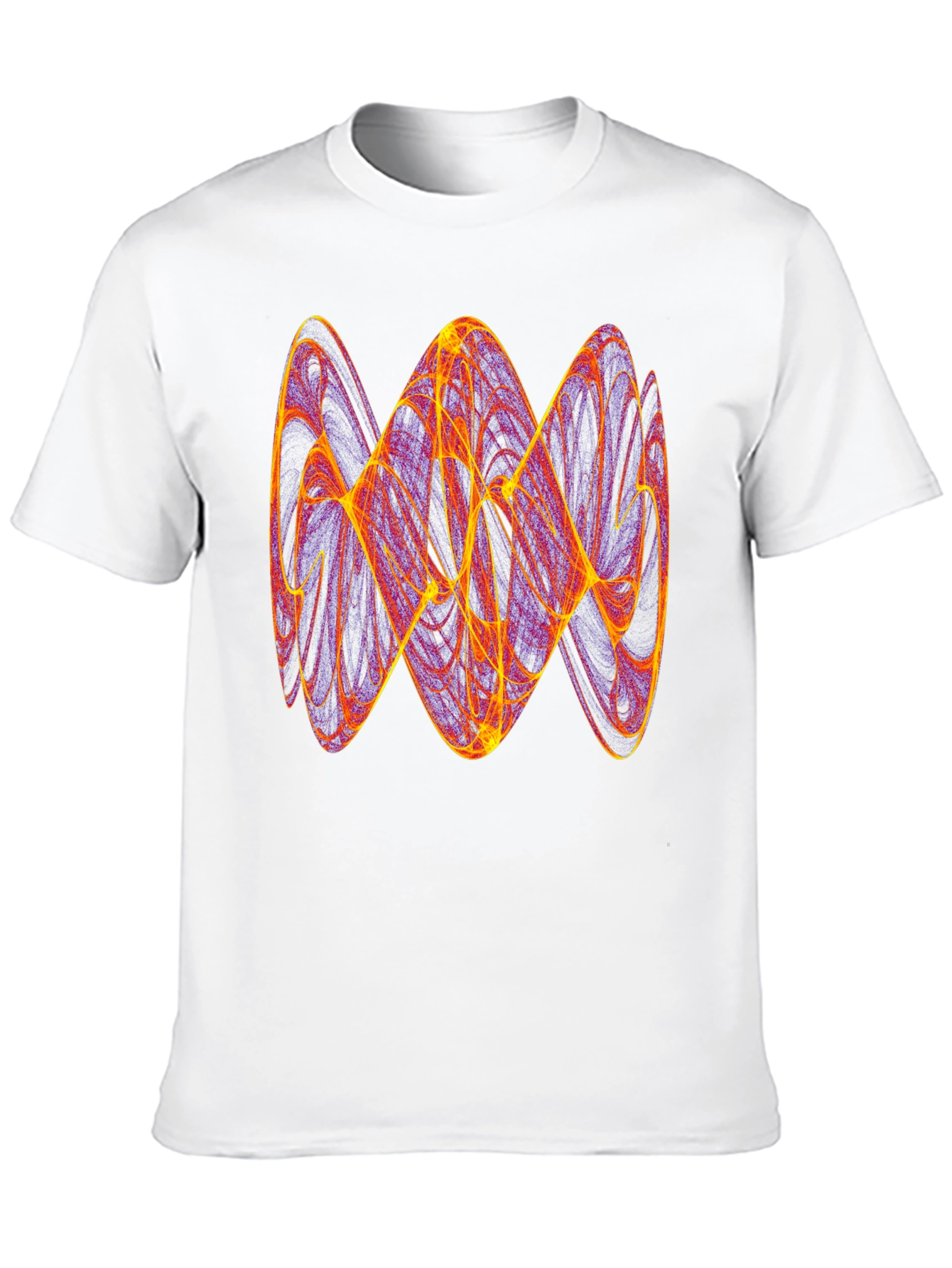 Abstract Fractal Graphic Tee - Trendy Mens T-Shirt