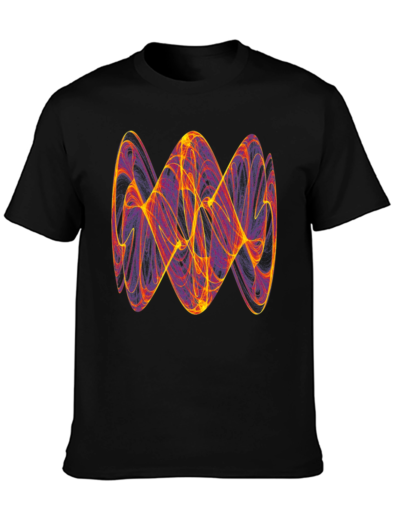Abstract Fractal Graphic Tee - Trendy Mens T-Shirt