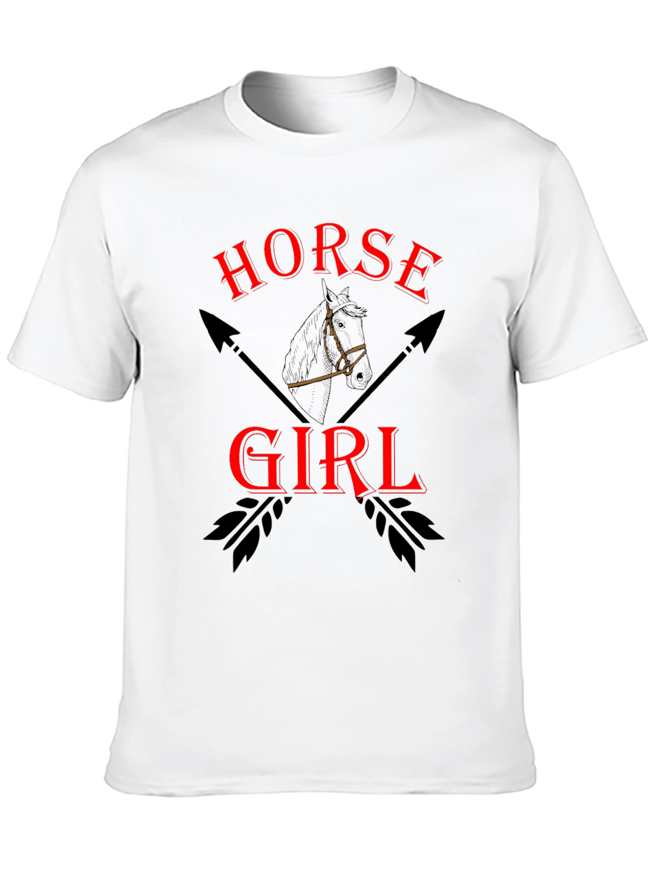 Horse Girl Graphic Tee - Unisex Black T-Shirt