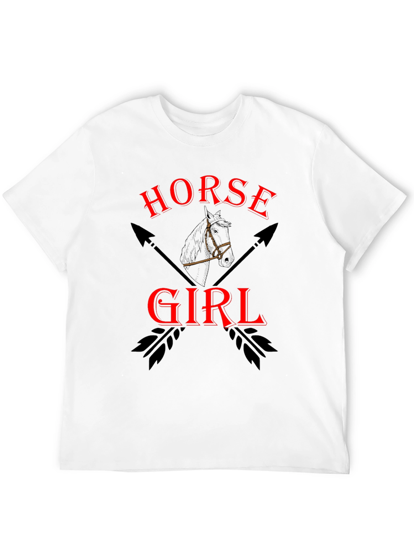 Horse Girl Graphic Tee - Unisex Black T-Shirt