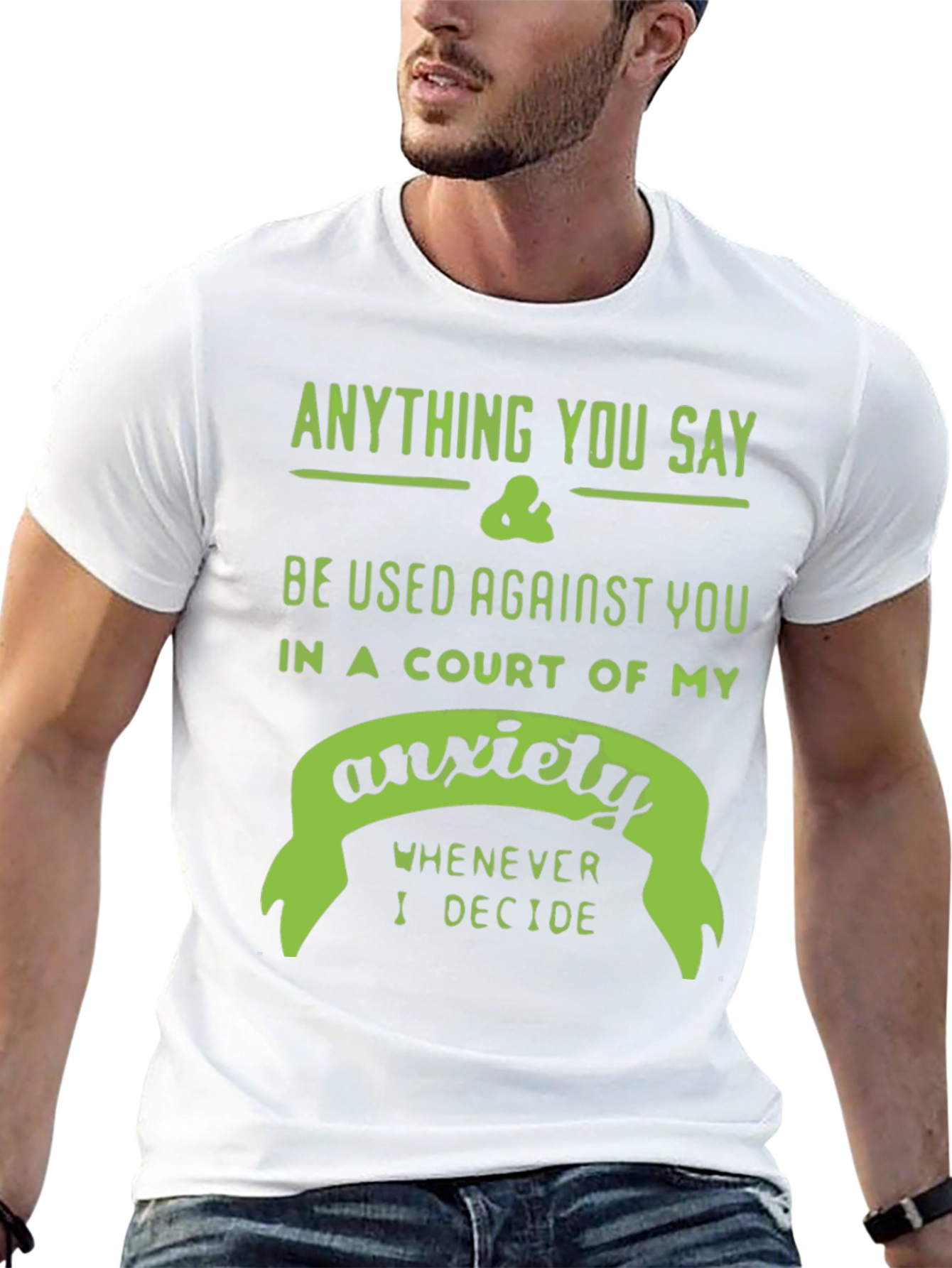 Anxiety Court T-Shirt - Funny Sarcastic Tee