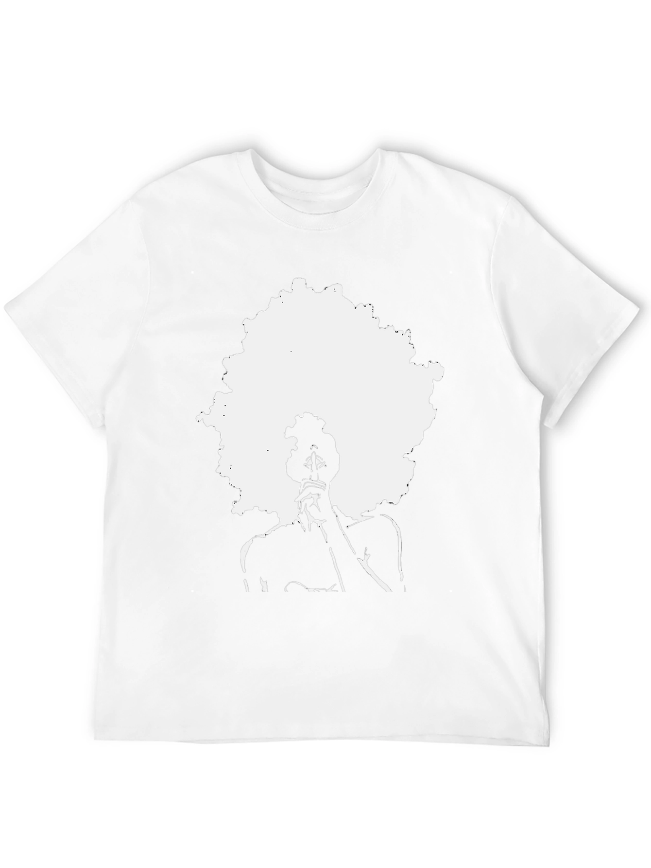 Afro Silhouette Graphic Print Tee