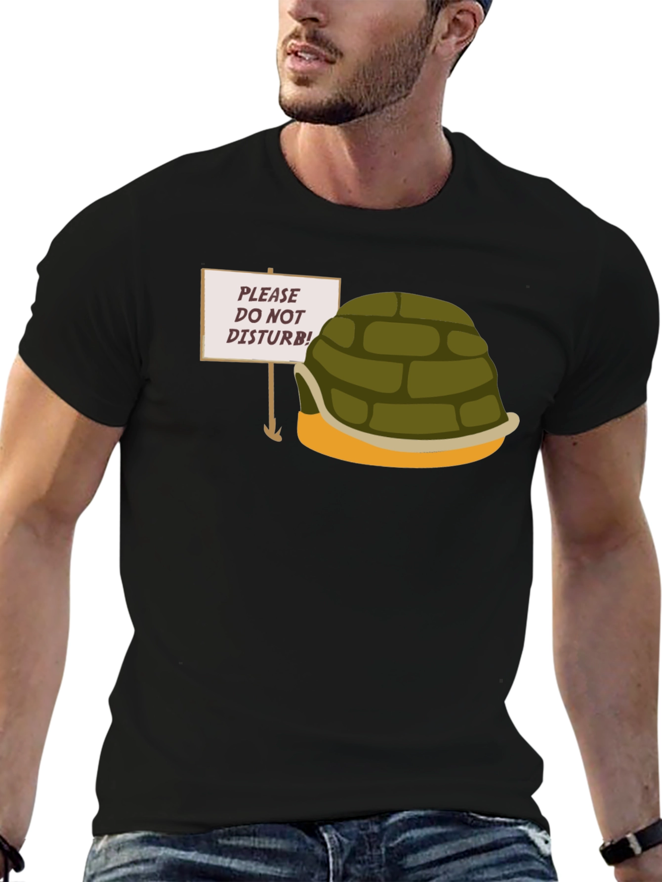 Novelty Turtle Shell Graphic T-Shirt
