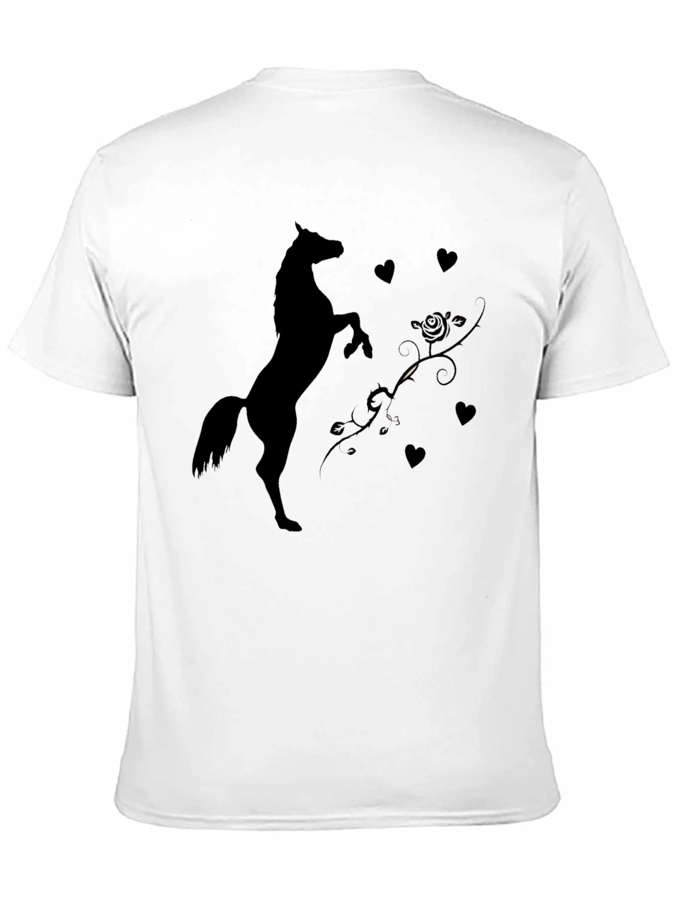 Equestrian Silhouette T-Shirt - Black
