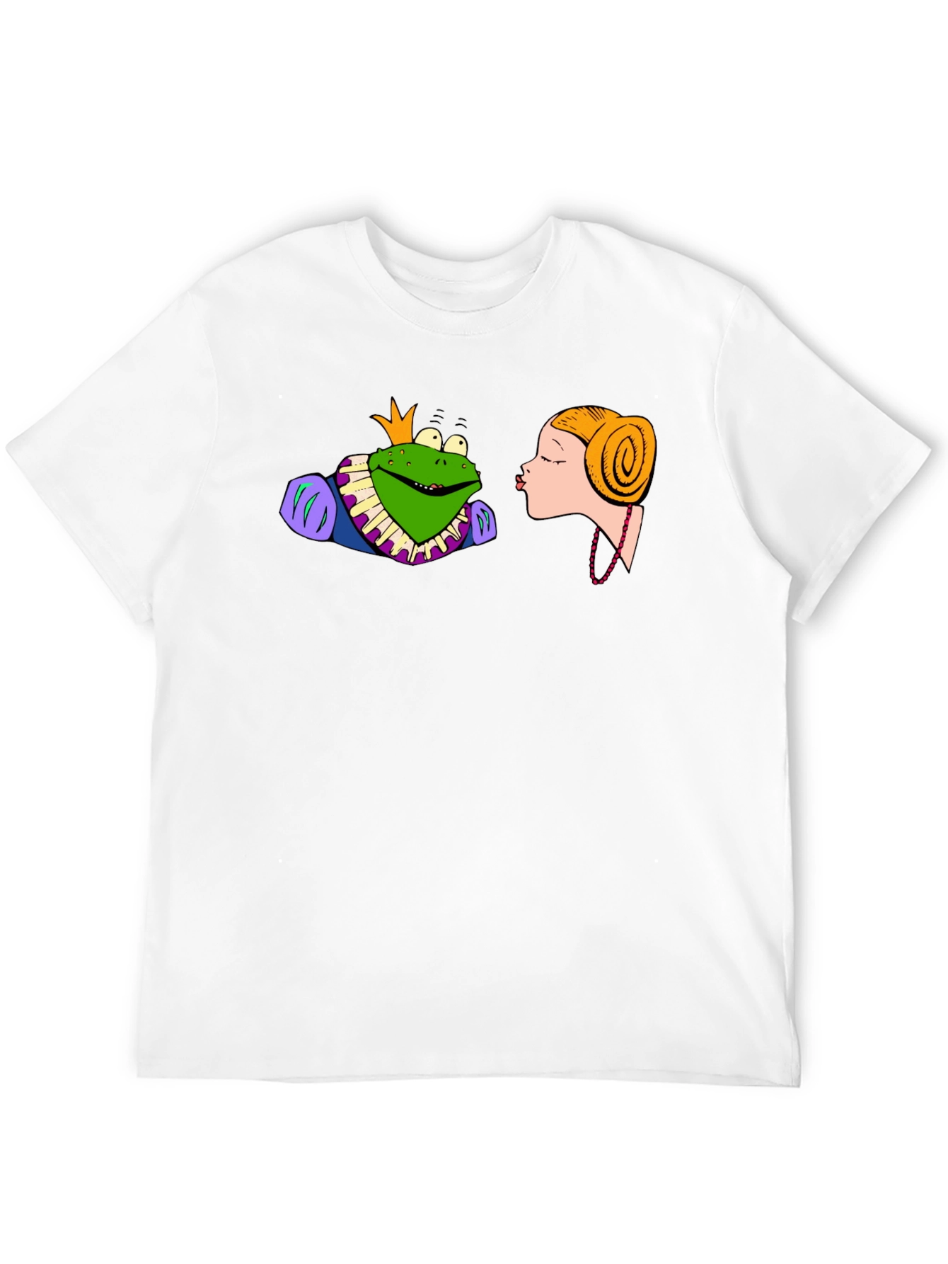 Frog Prince Kiss T-Shirt - Black