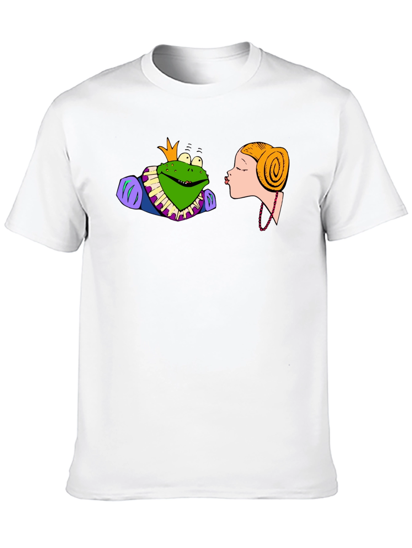 Frog Prince Kiss T-Shirt - Black