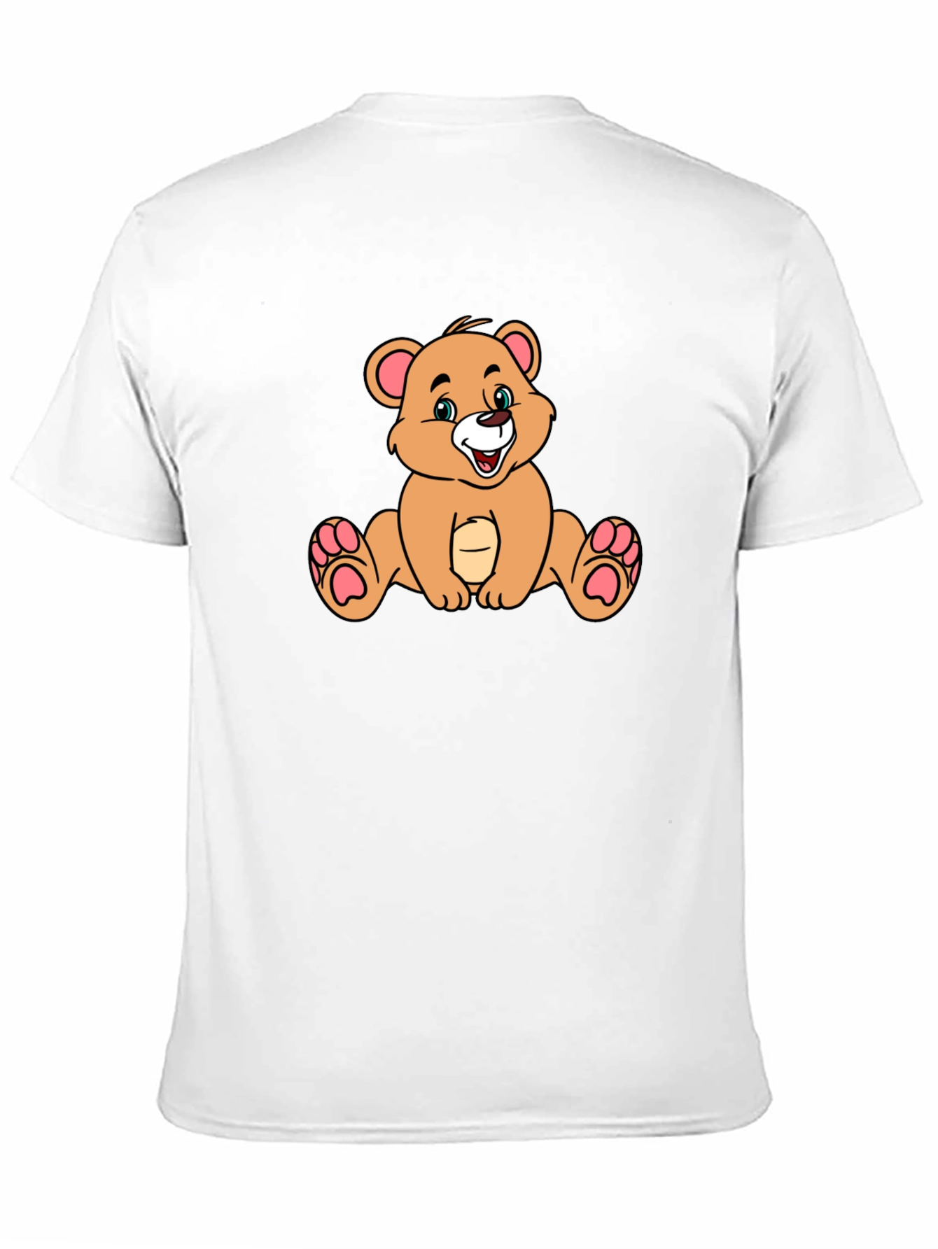 Cartoon Bear Black T-Shirt - Stylish & Comfy