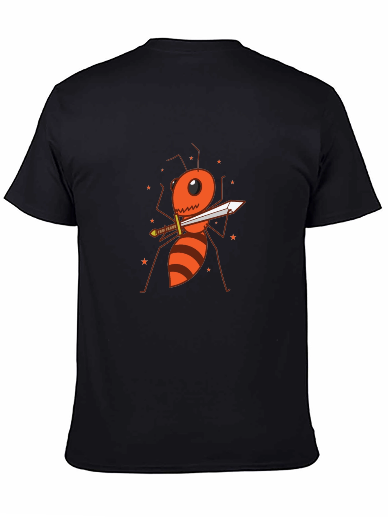 Ant Warrior Graphic T-Shirt - Black