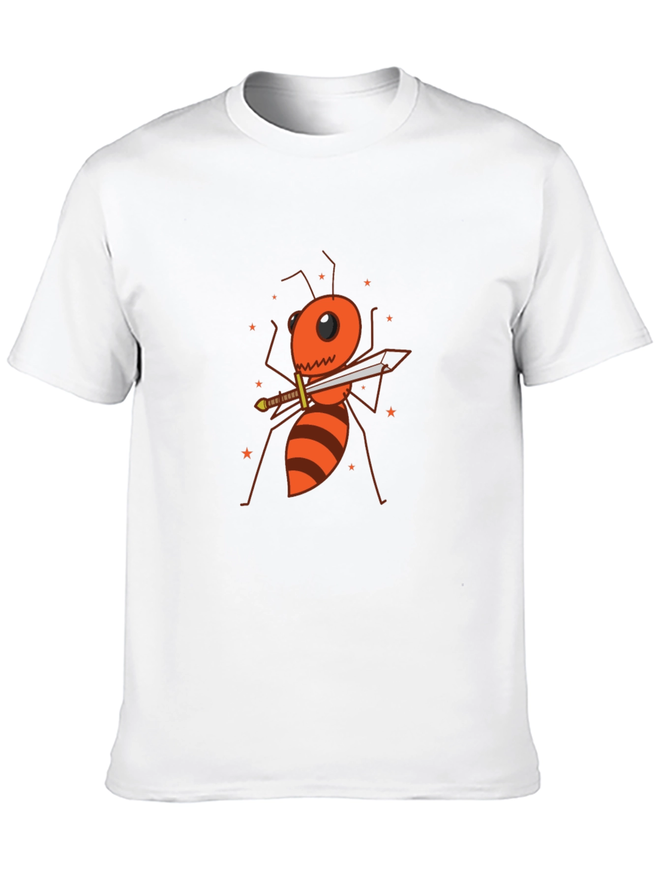 Ant Warrior Graphic T-Shirt - Black