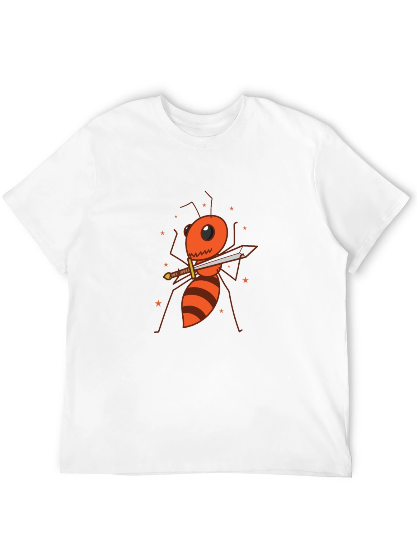 Ant Warrior Graphic T-Shirt - Black