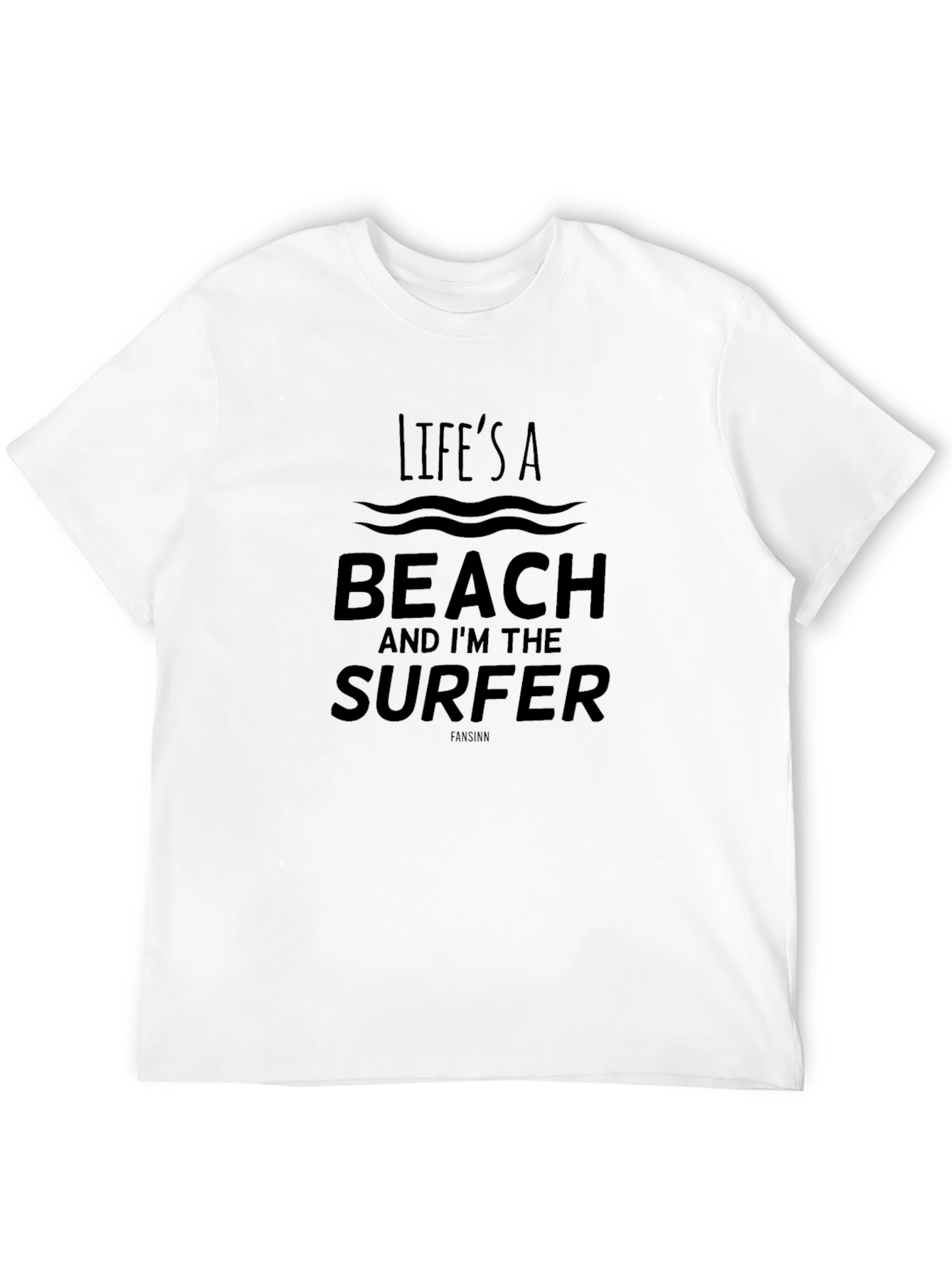 Lifes a Beach T-Shirt - Surfer Graphic Tee