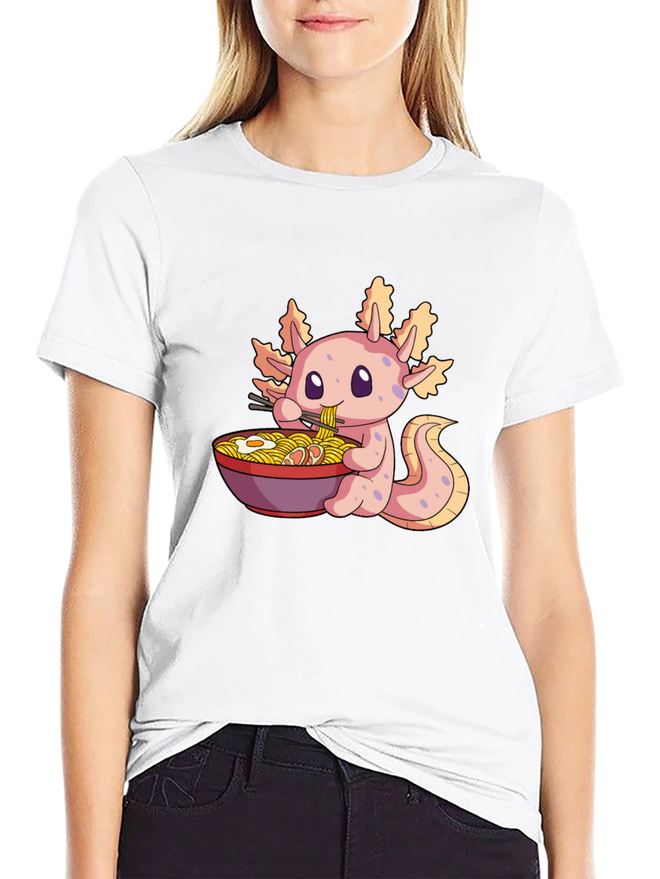 Axolotl Ramen T-Shirt - Cute & Unique Tee