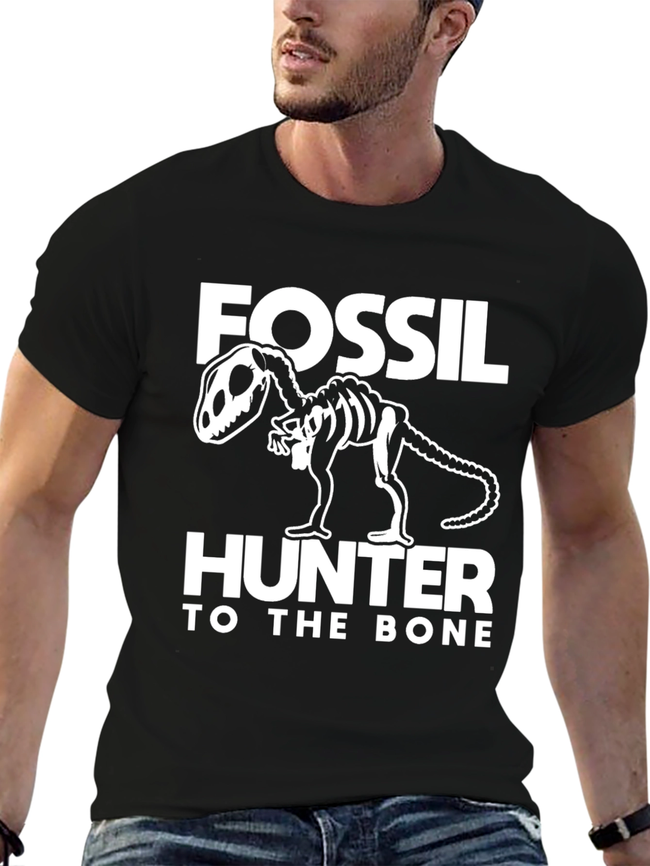 Fossil Hunter T-Rex Skeleton Graphic Tee