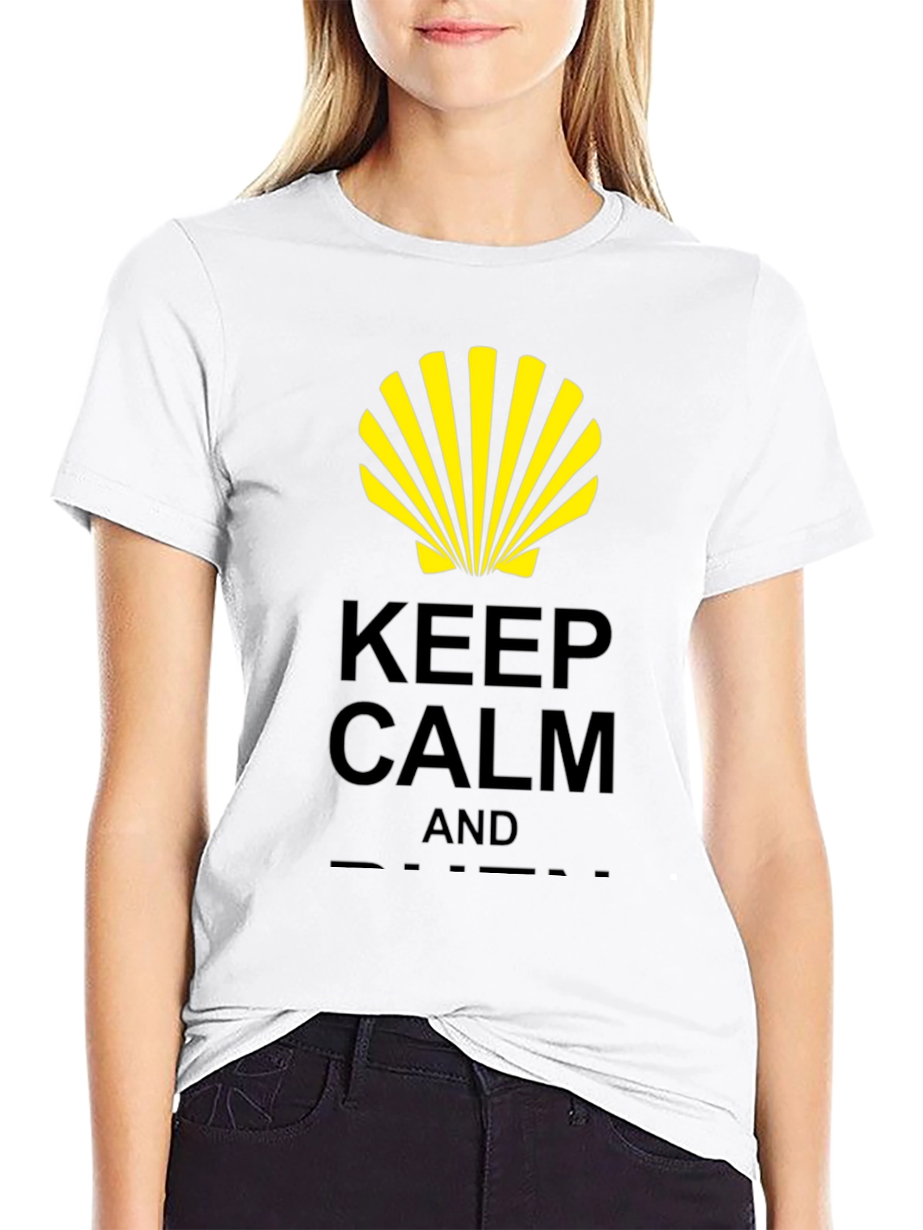 Keep Calm Shell Graphic T-Shirt
