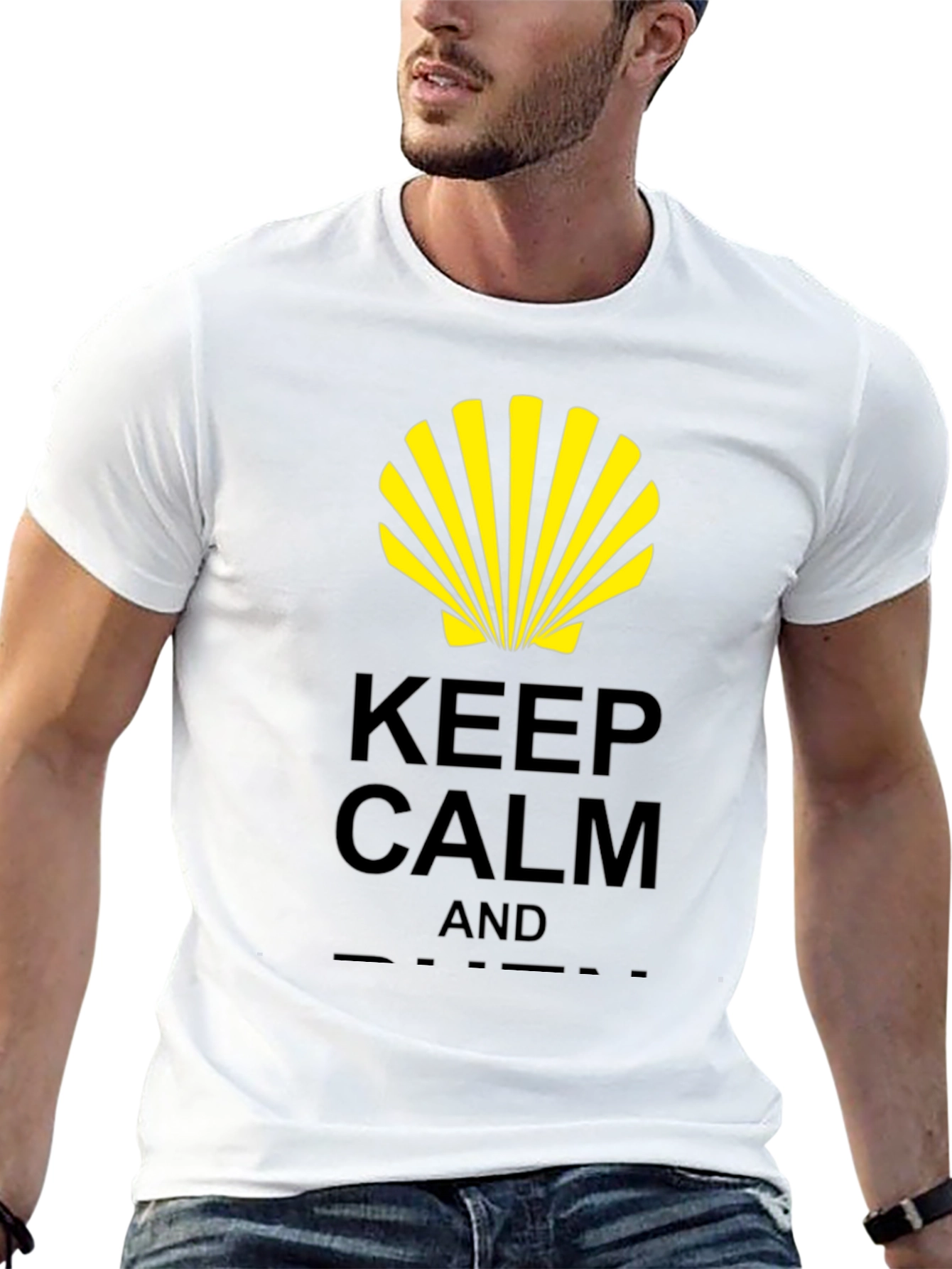 Keep Calm Shell Graphic T-Shirt