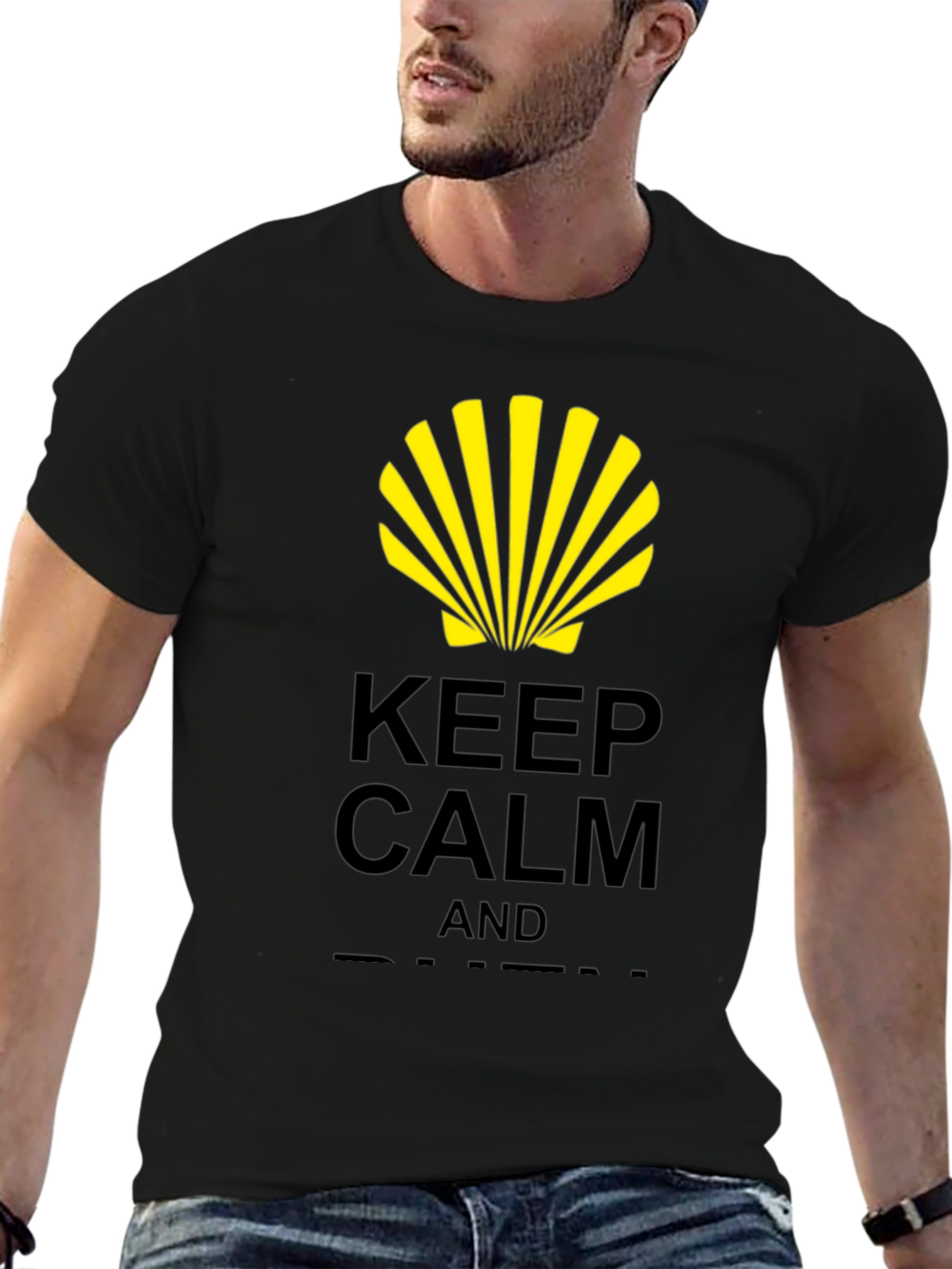 Keep Calm Shell Graphic T-Shirt