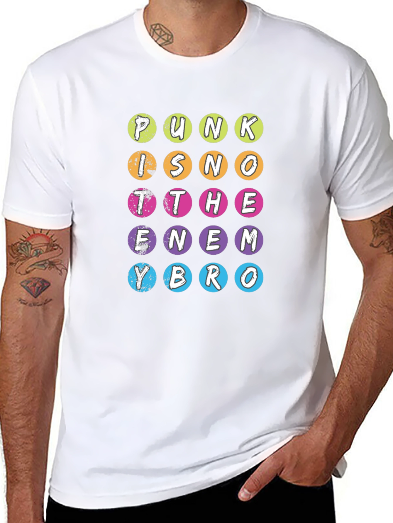 Punk Is Not The Enemy Bro Graphic Tee