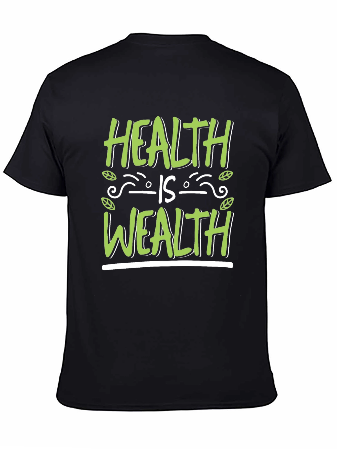 Health is Wealth Graphic Tee - Wellness T-Shirt