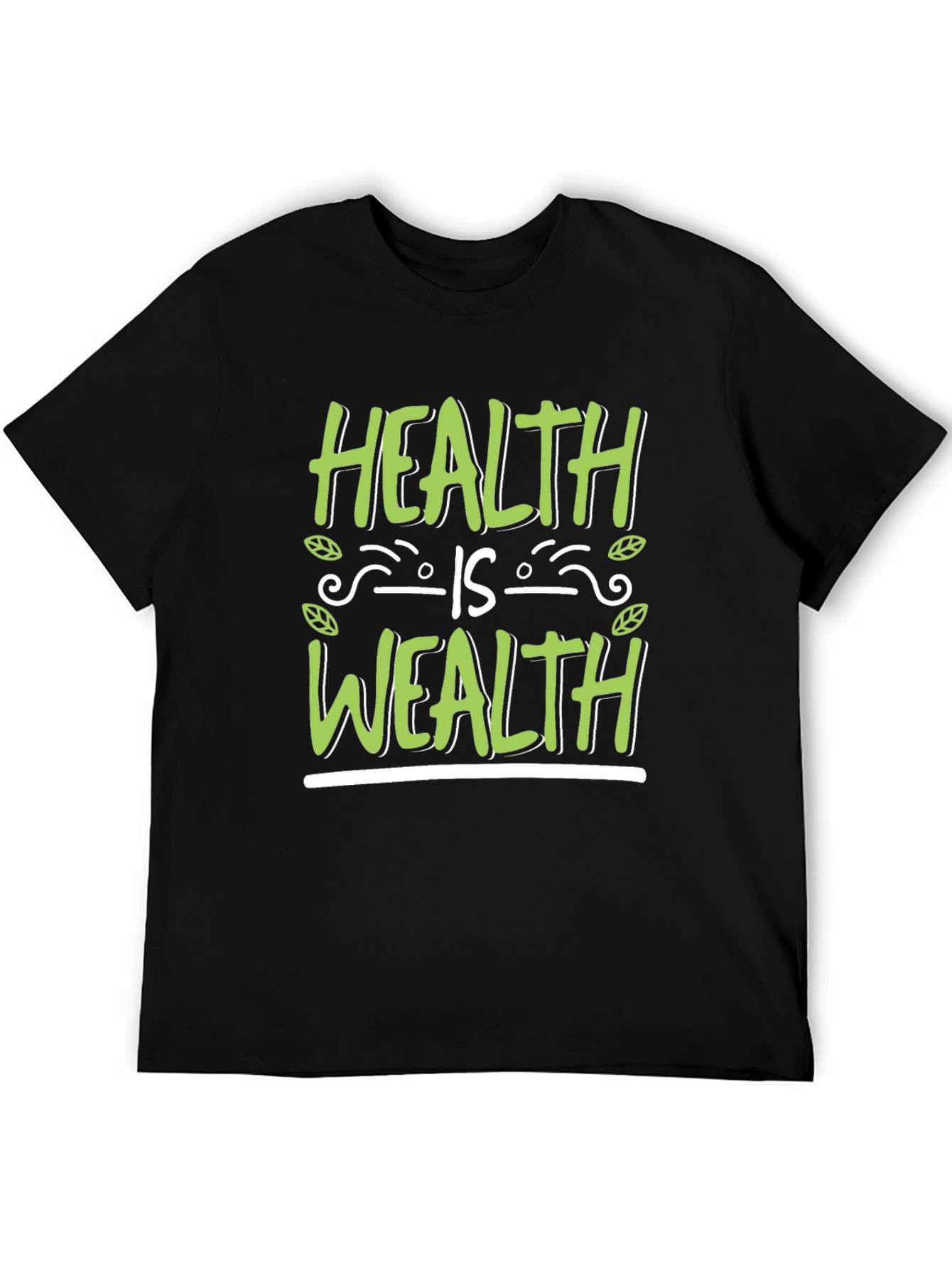 Health is Wealth Graphic Tee - Wellness T-Shirt