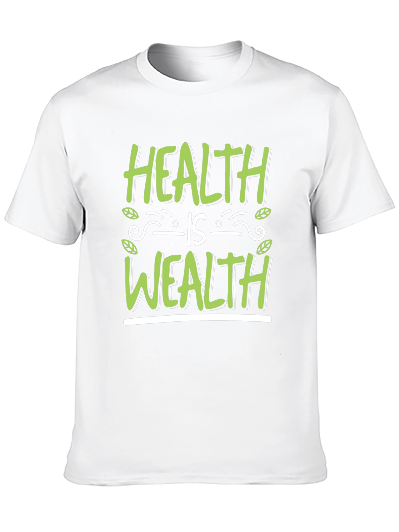 Health is Wealth Graphic Tee - Wellness T-Shirt