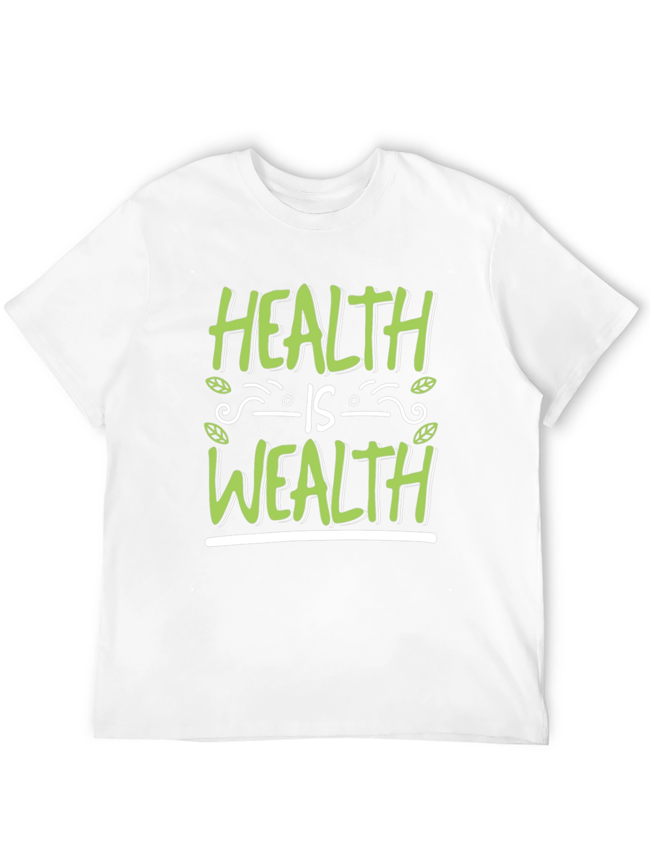Health is Wealth Graphic Tee - Wellness T-Shirt