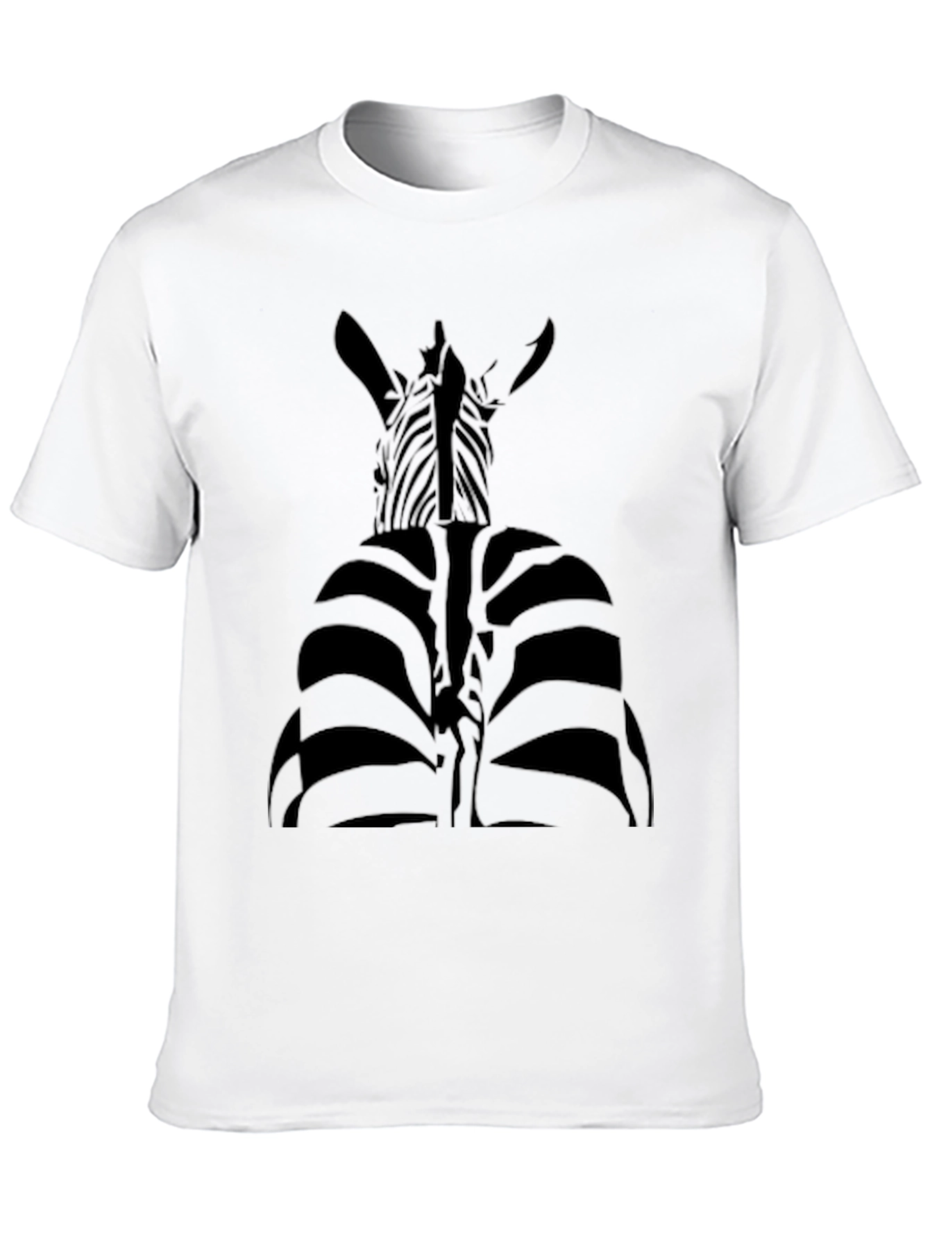 Striking Zebra Graphic Tee - Unique Black Shirt