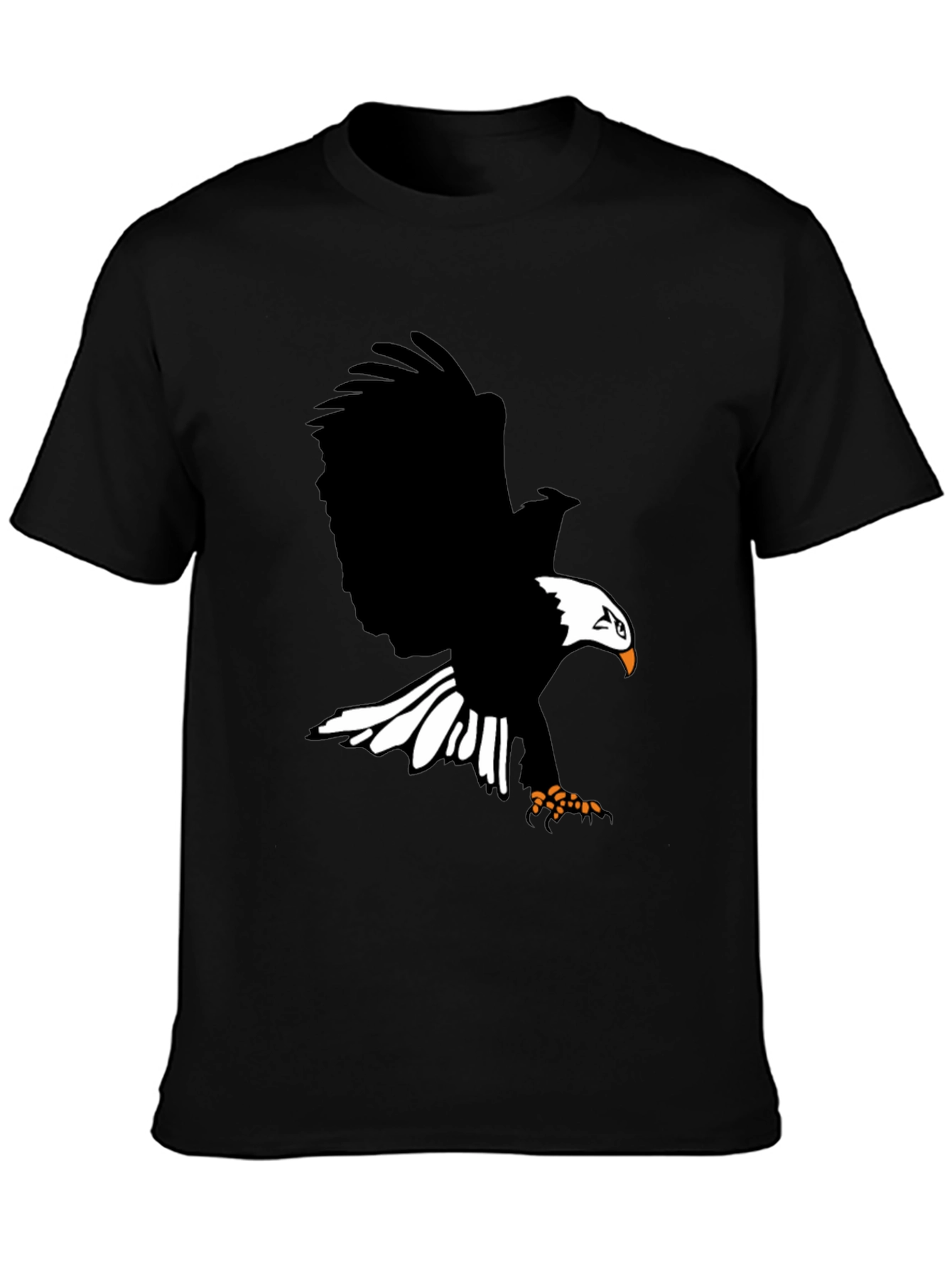 Eagle Graphic Print T-Shirt - Bold Black Tee