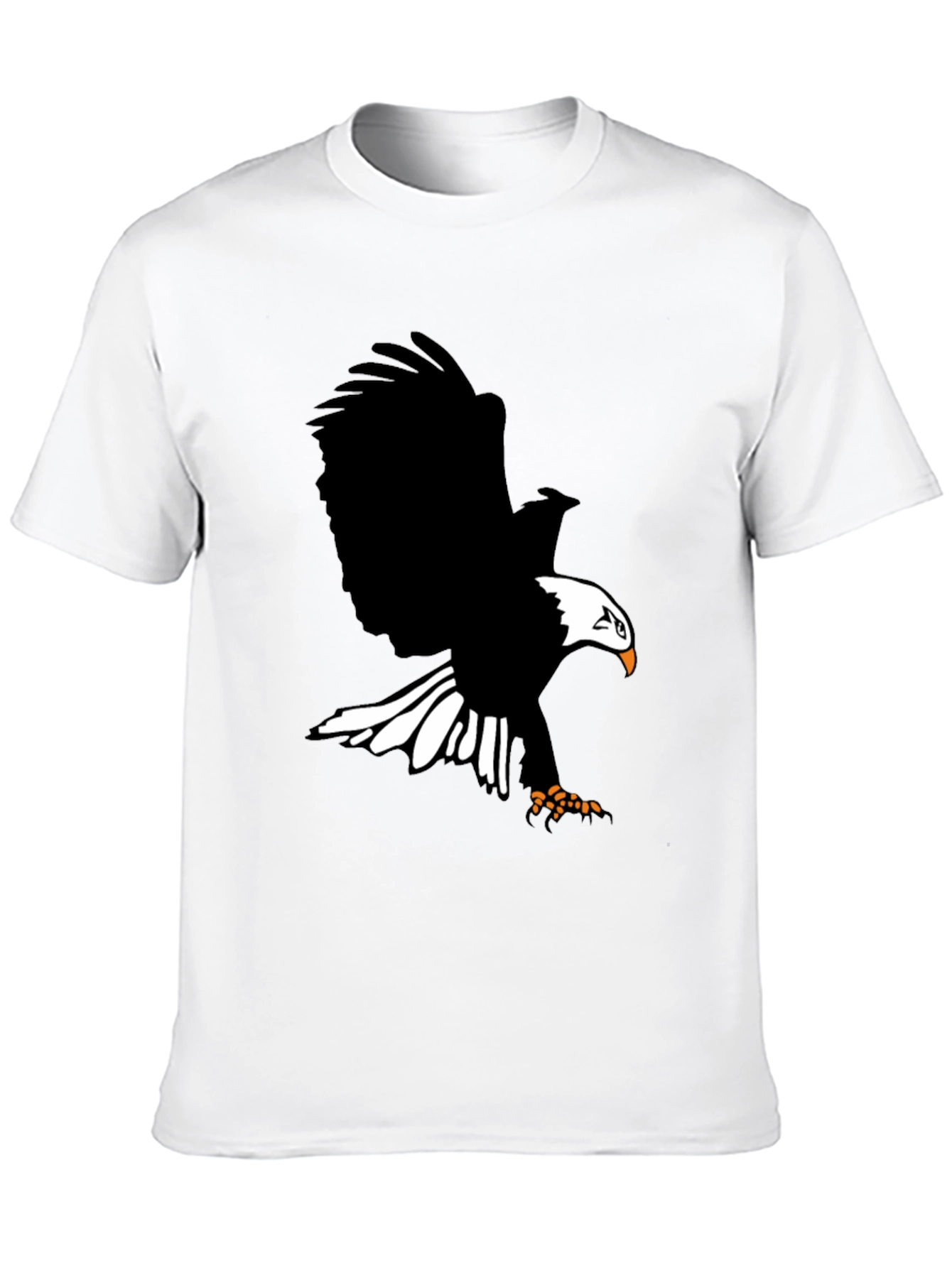 Eagle Graphic Print T-Shirt - Bold Black Tee