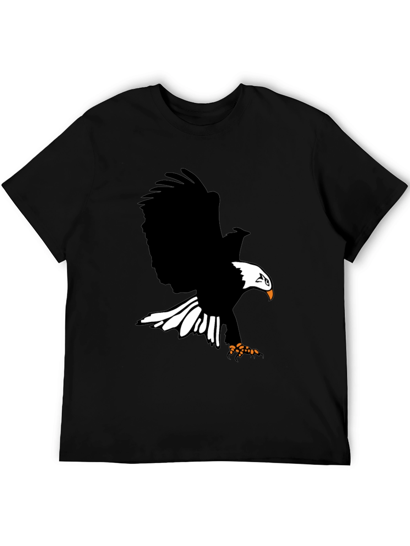 Eagle Graphic Print T-Shirt - Bold Black Tee