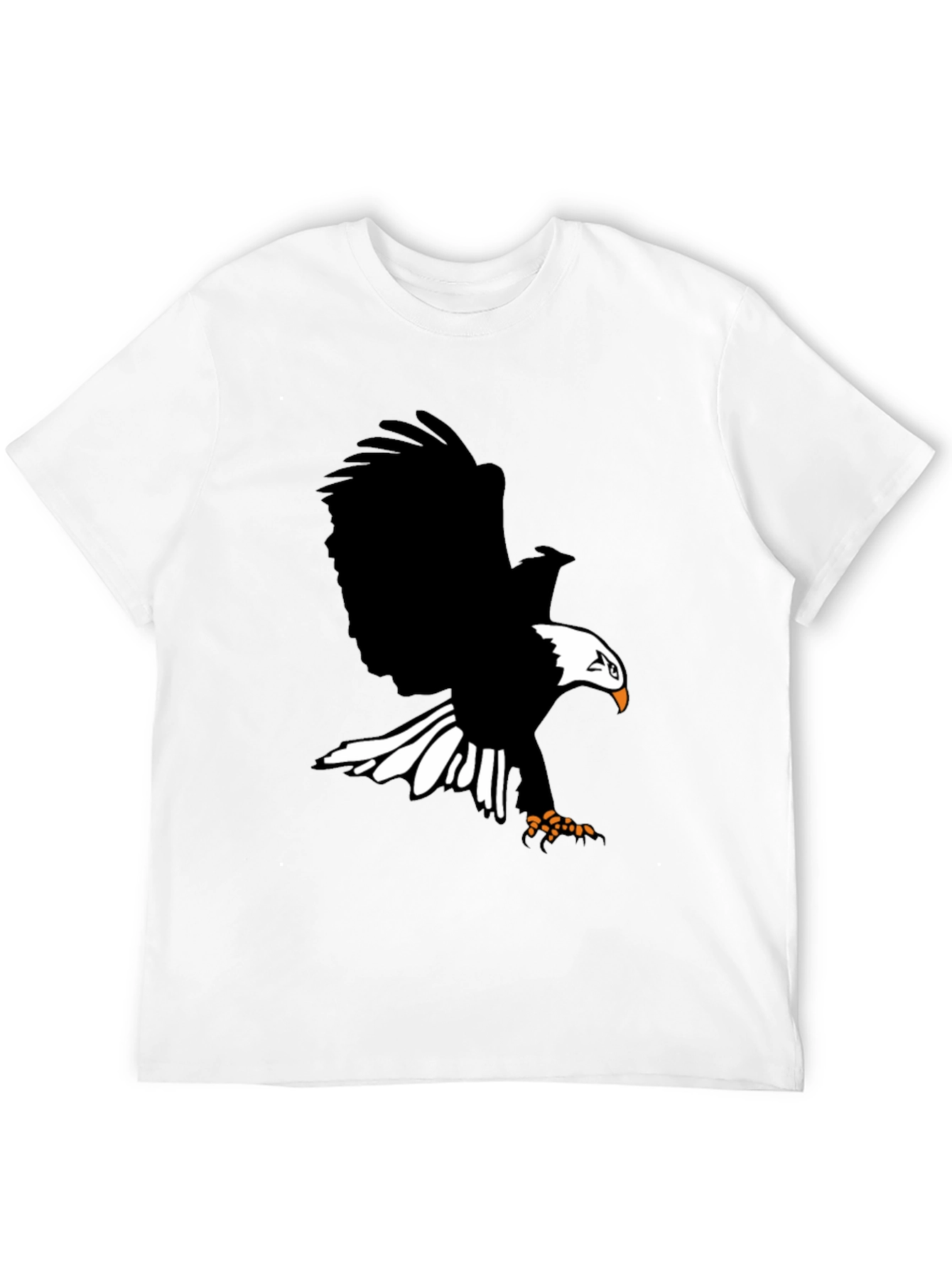 Eagle Graphic Print T-Shirt - Bold Black Tee