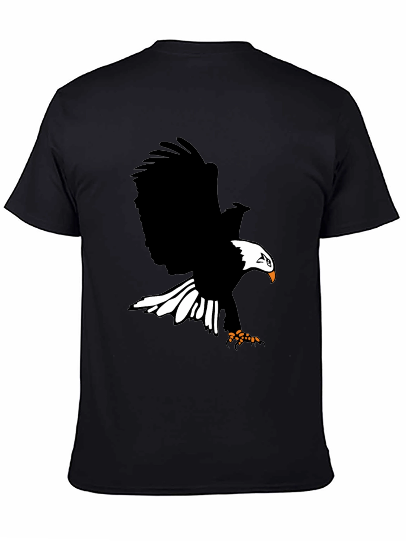 Eagle Graphic Print T-Shirt - Bold Black Tee