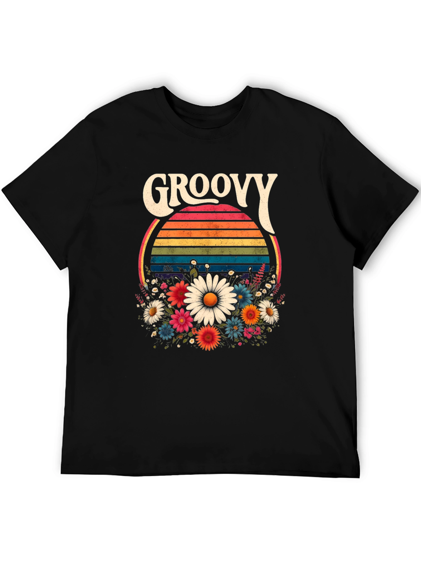 Groovy Floral T-Shirt - Retro Style