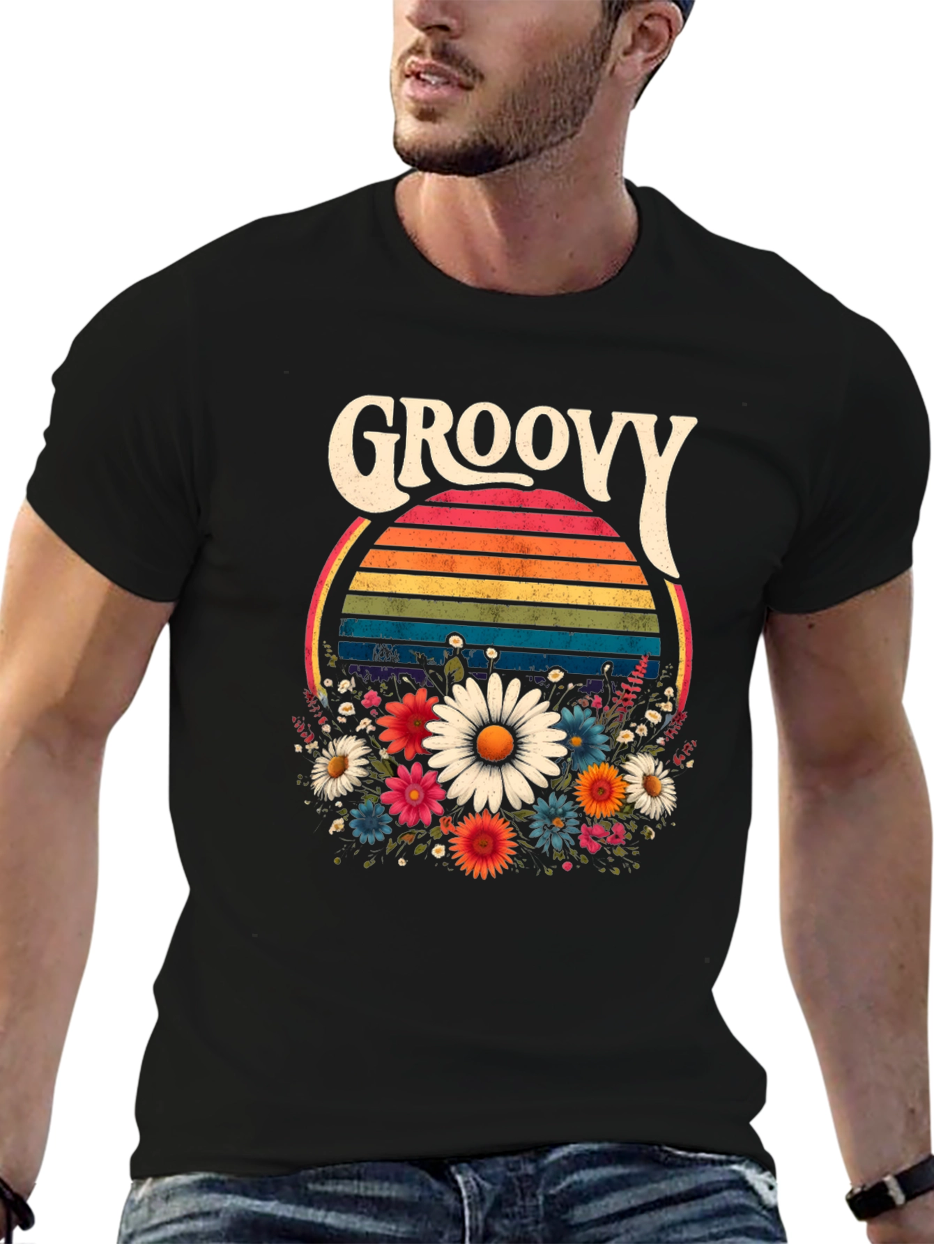 Groovy Floral T-Shirt - Retro Style