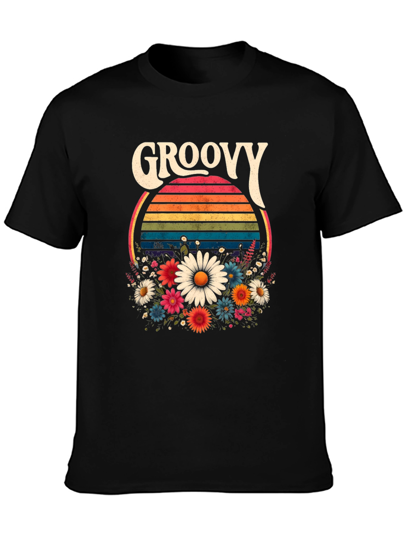 Groovy Floral T-Shirt - Retro Style