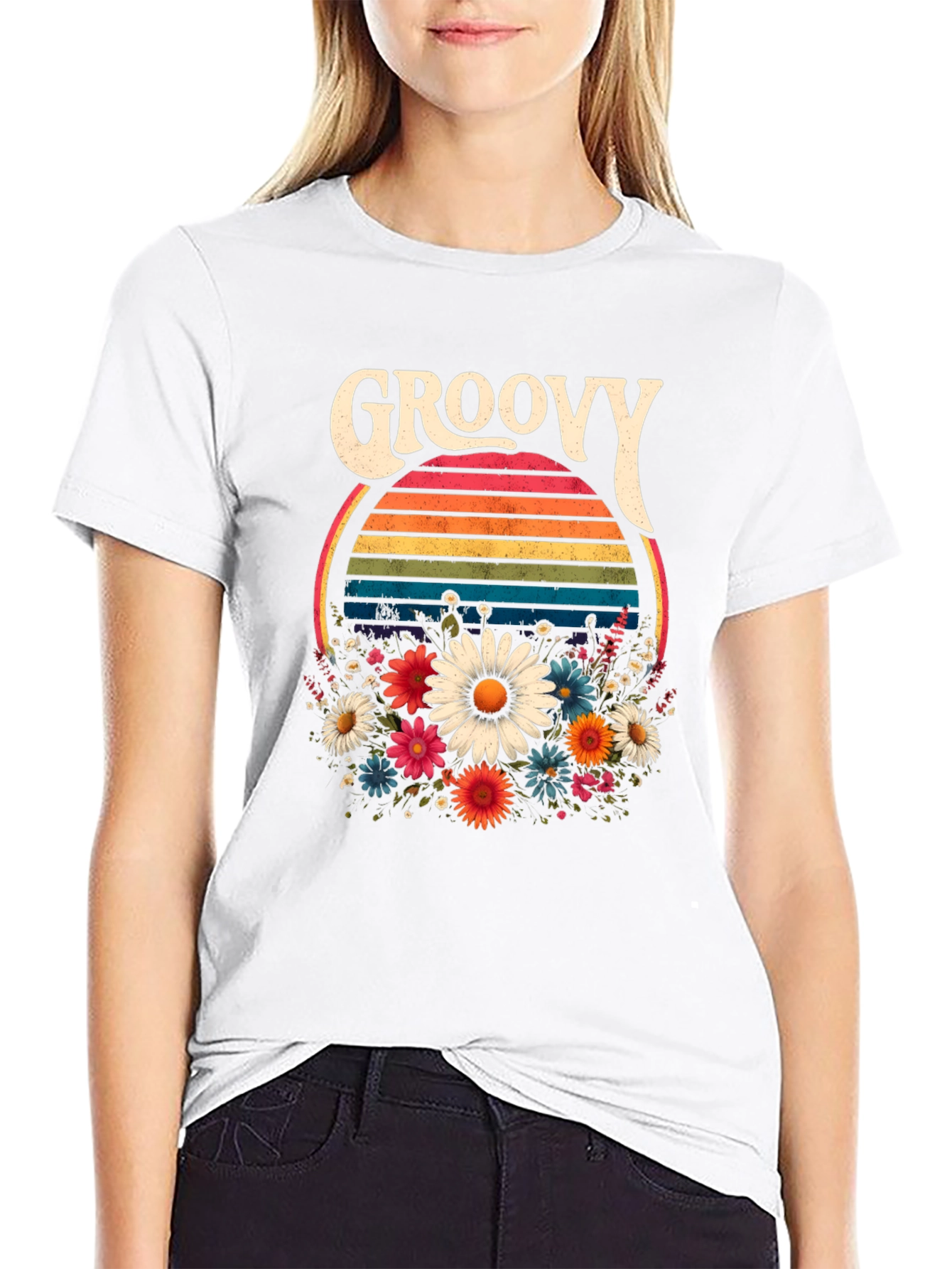 Groovy Floral T-Shirt - Retro Style