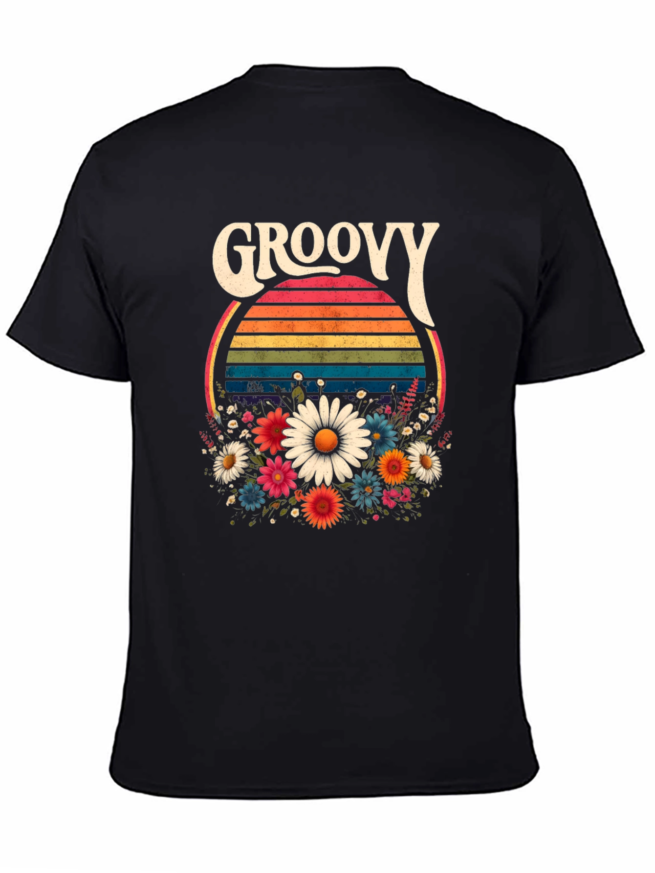 Groovy Floral T-Shirt - Retro Style
