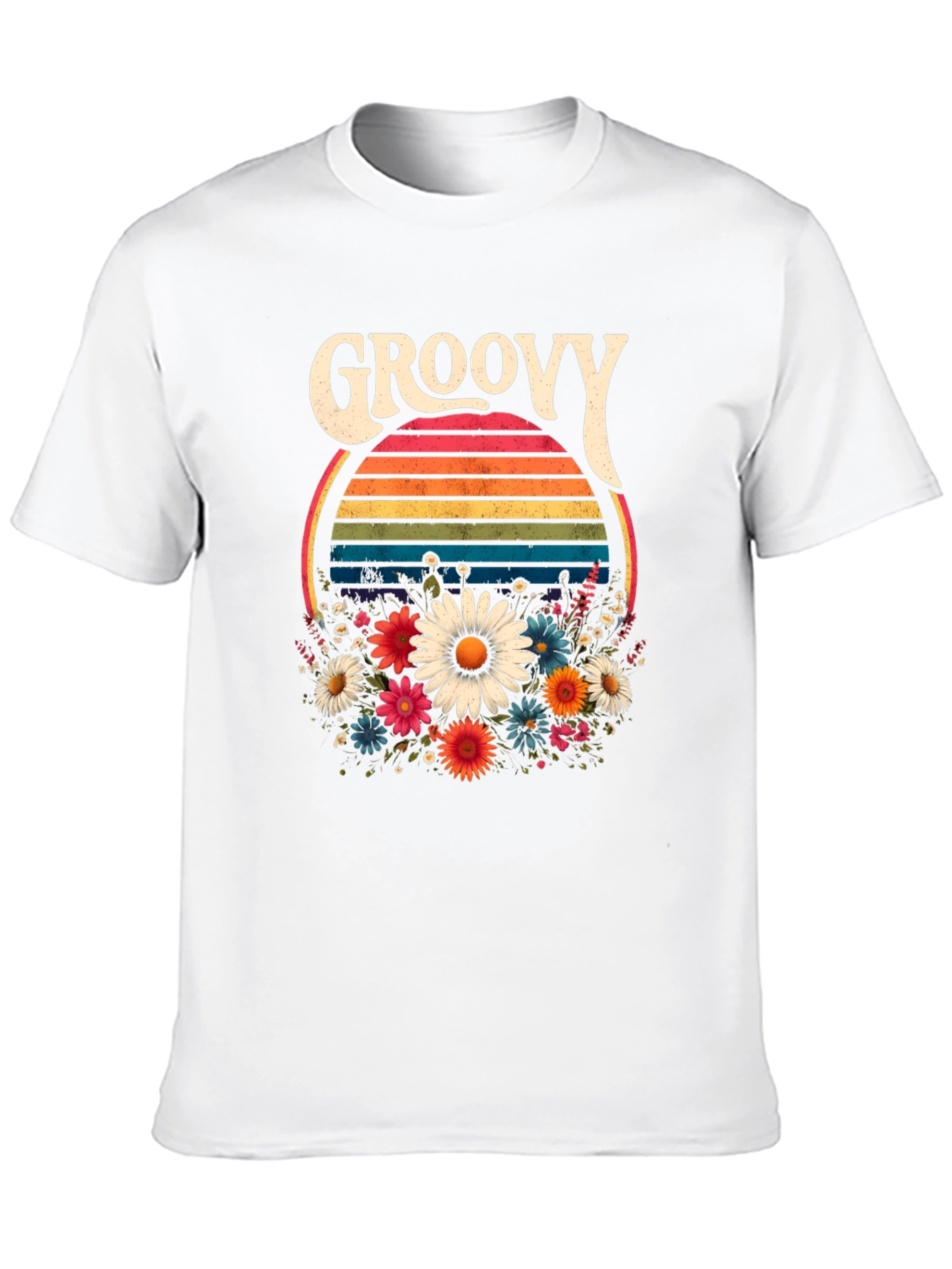 Groovy Floral T-Shirt - Retro Style