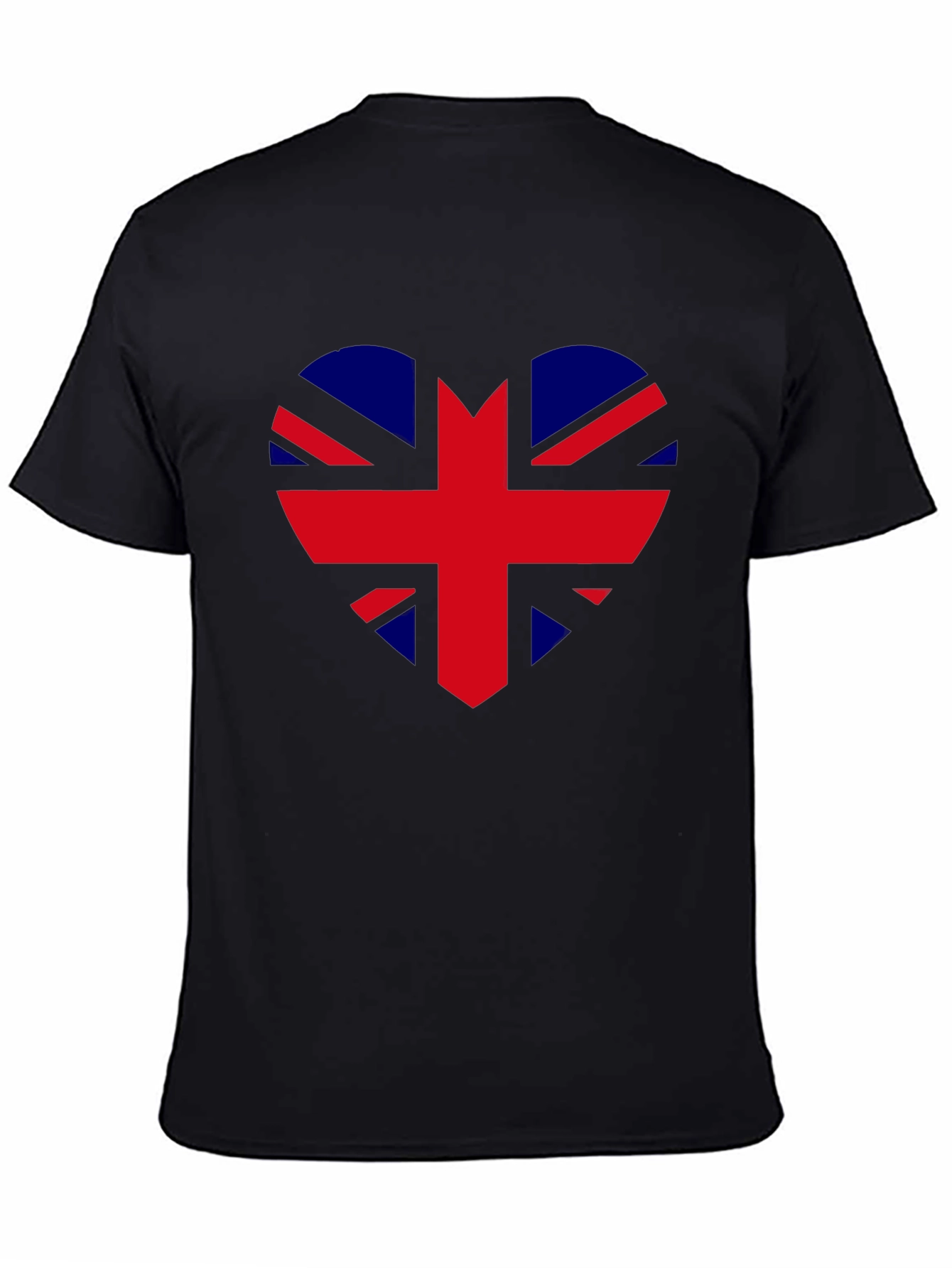 Union Jack Heart Graphic Tee - Black