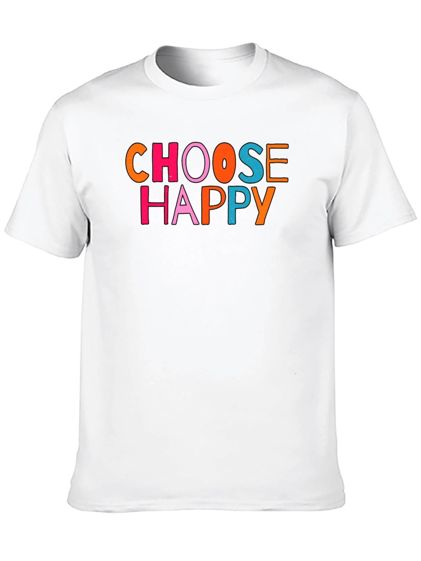 Choose Happy Graphic Tee - Black