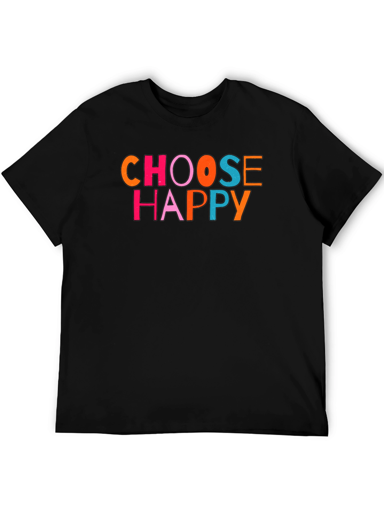 Choose Happy Graphic Tee - Black
