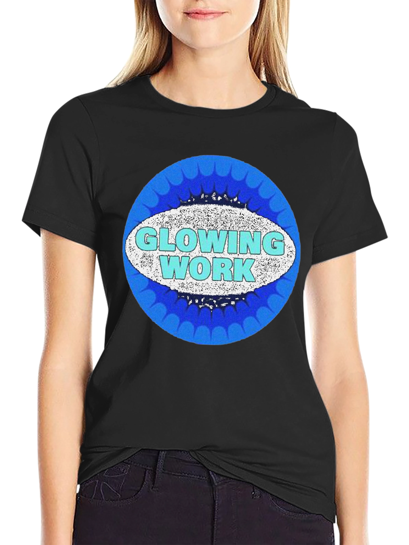 Glowing Work Crew Neck T-Shirt