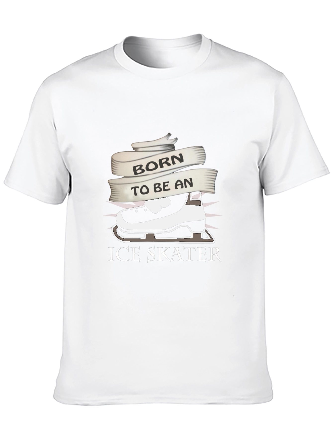 Ice Skater Graphic Tee - Born to Skate!