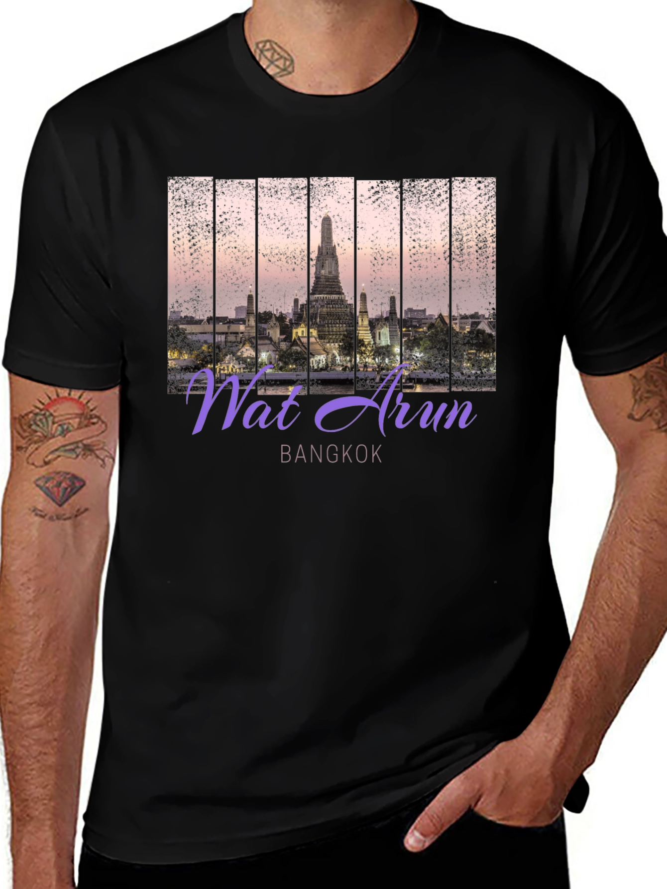 Wat Arun Bangkok Graphic T-Shirt