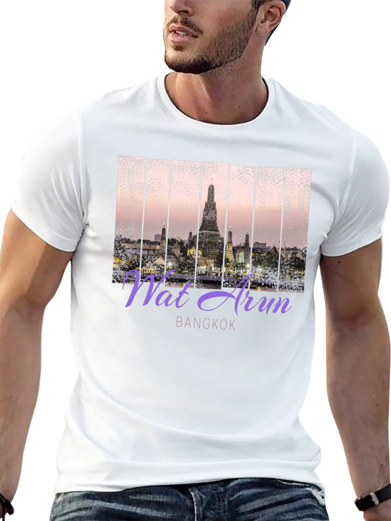 Wat Arun Bangkok Graphic T-Shirt