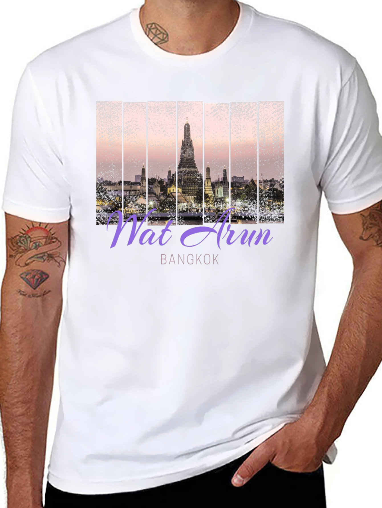 Wat Arun Bangkok Graphic T-Shirt