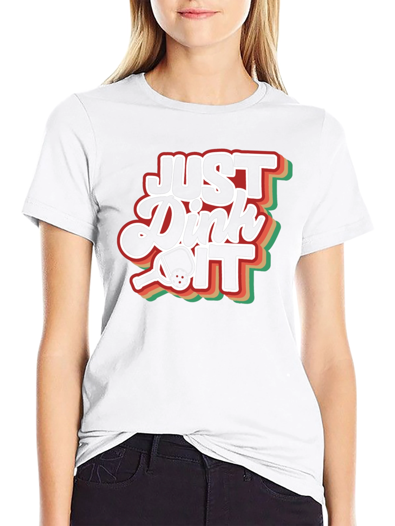 Just Dink It T-Shirt - Pickleball Retro Design