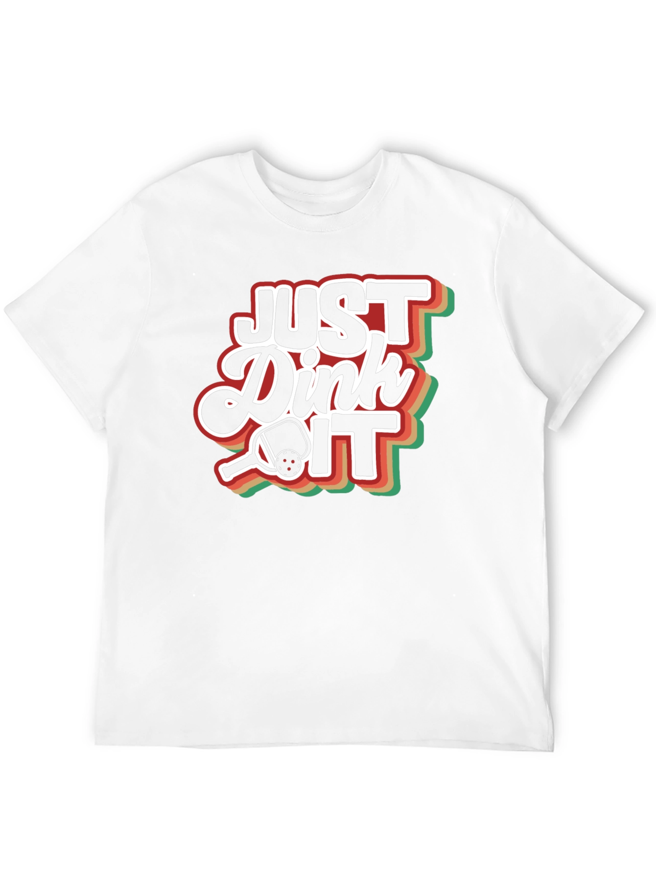 Just Dink It T-Shirt - Pickleball Retro Design
