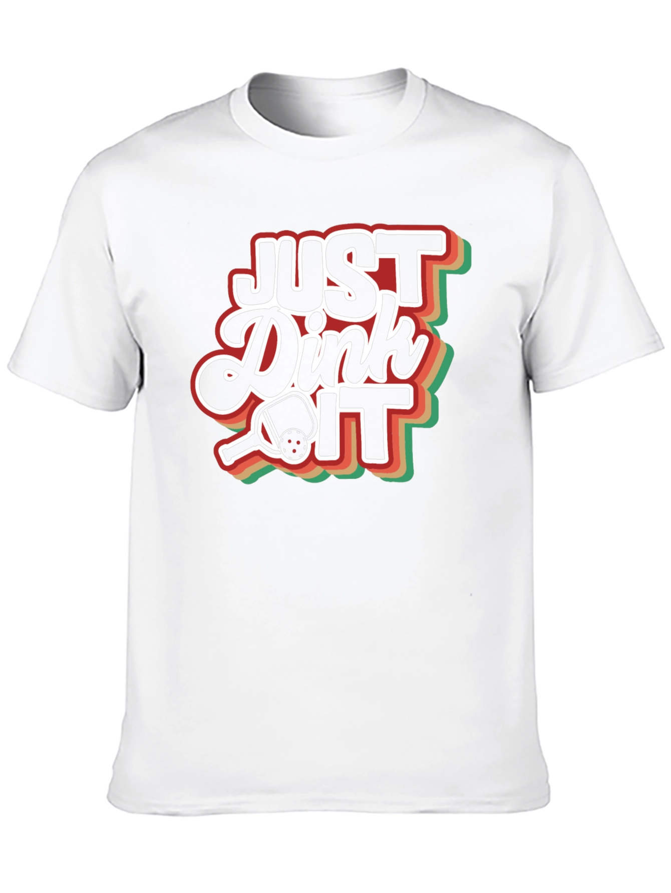 Just Dink It T-Shirt - Pickleball Retro Design